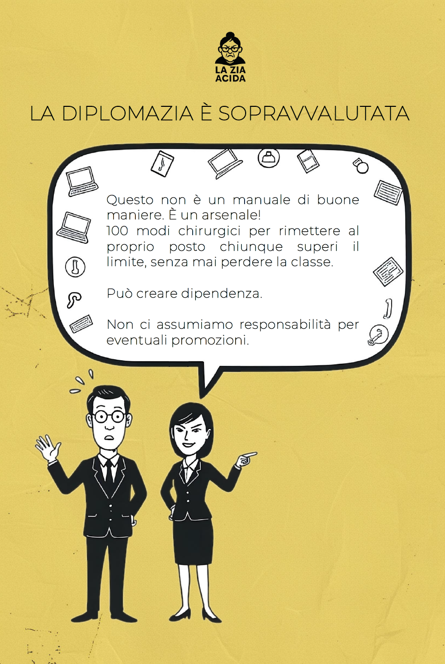 Quarta di copertina del libro La Zia Acida